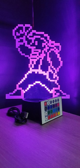 Lampe led 3D Marco, Metal Slug, jeux vidéo, veilleuse, personnalisable, illusion, chevet