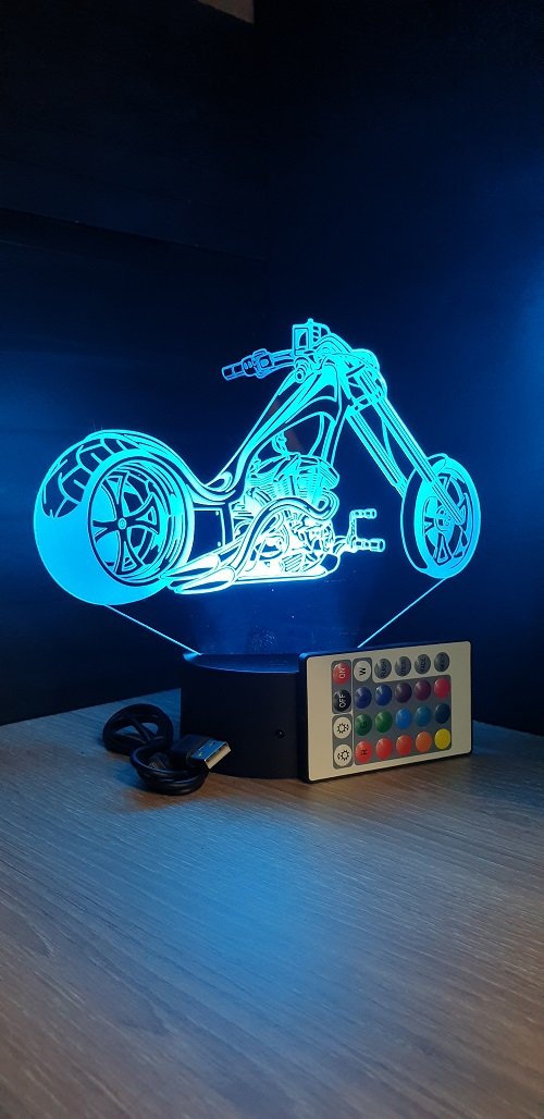 Lampe LED 3D Moto Tout Terrain