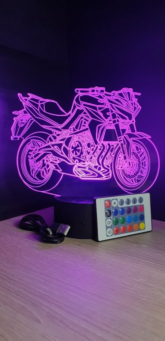 lampe-led-3d-moto-mt07