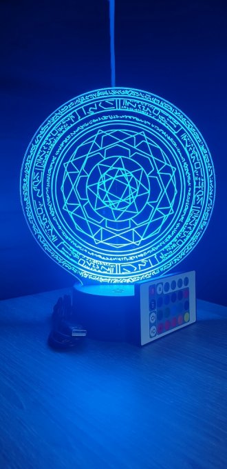 Lampe led 3D Energie mystique, Marvel, veilleuse, idée cadeau, dessin animé , déco, illusion, chevet