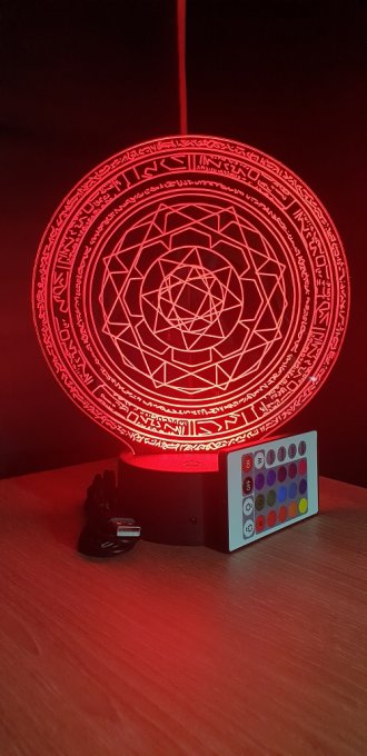 Lampe led 3D Dr Strange, Marvel, veilleuse, déco, illusion, chevet