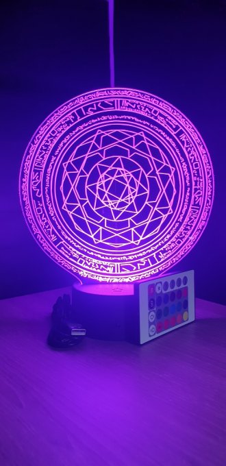 Lampe led 3D Energie mystique, Marvel, veilleuse, idée cadeau, dessin animé , déco, illusion, chevet