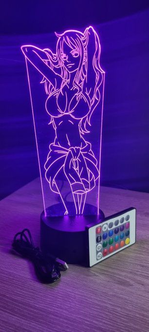 Lampe led 3D Nami, manga, veilleuse, néon, bureau, déco, chevet