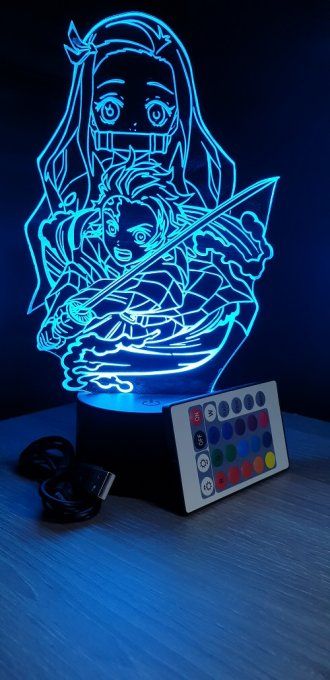 Lampe-led-3d-tanjiro-nezuko