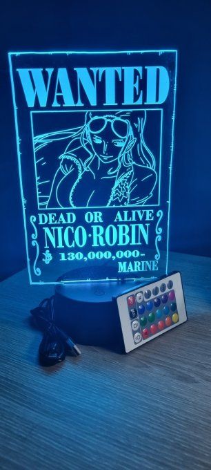 Lampe-led-3d-Nico-Robin-wanted