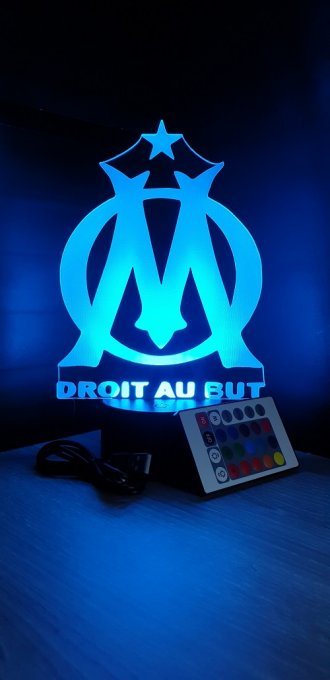 lampe-led-3d-OM-olympique-de-marseille