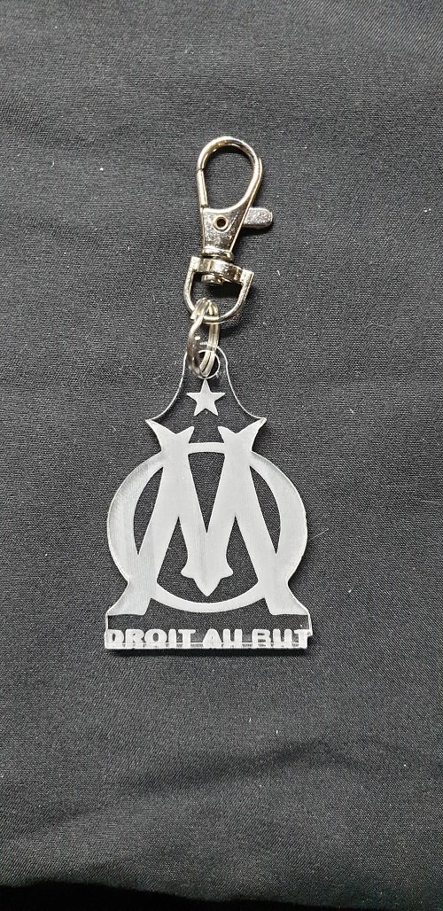 Porte clé badge OM Olympique de marseille football personnalisé collection