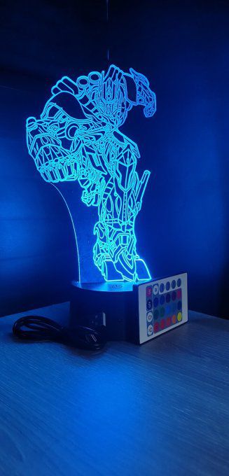 Lampe led 3D Optimus Prime, veilleuse, chevet, dessin animé, film