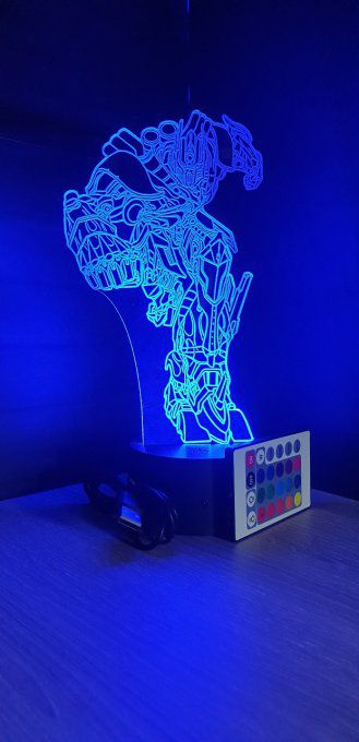 Lampe led 3D Optimus Prime, veilleuse, chevet, dessin animé, film