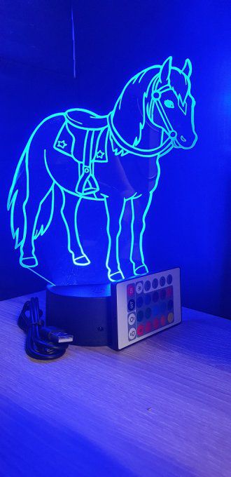 lampe-led-3d-poney