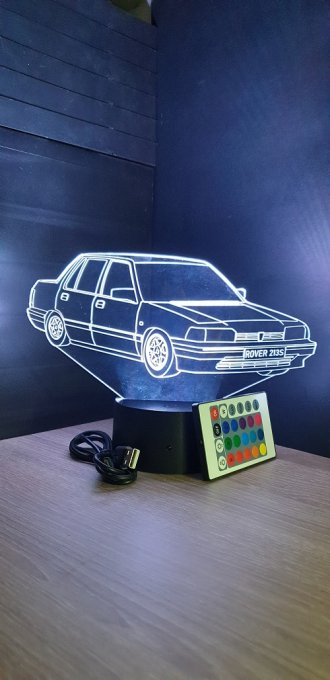 Lampe led 3D Rover 213S, voiture ,veilleuse, chevet, néon, idée cadeau