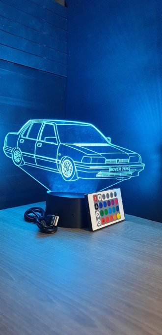 Lampe led 3D Rover 213S, voiture ,veilleuse, chevet, néon, idée cadeau, déco, illusion, bureau
