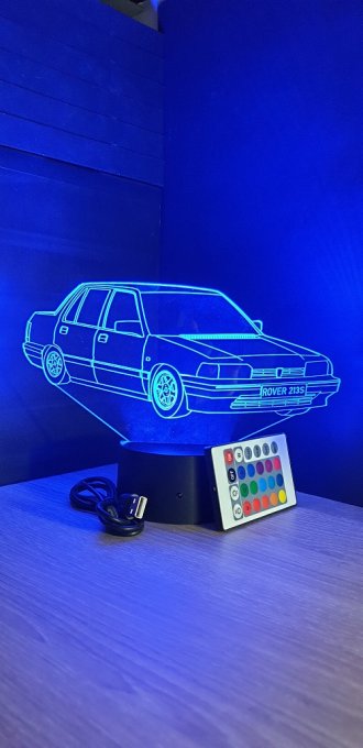 Lampe led 3D Rover 213S, voiture ,veilleuse, chevet, néon, idée cadeau