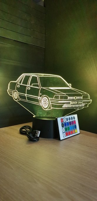 Lampe led 3D Rover 213S, voiture ,veilleuse, chevet, néon, idée cadeau