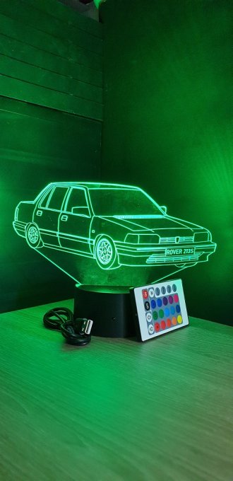 Lampe led 3D Rover 213S, voiture ,veilleuse, chevet, néon, idée cadeau