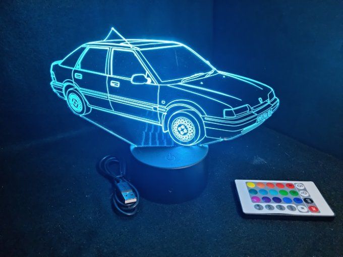 Lampe led 3D Rover 216 GSI, voiture, veilleuse, chevet, cadeau