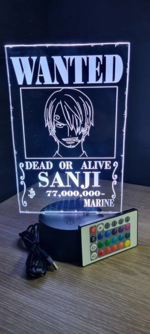 Lampe-led-3d-sanji-wanted