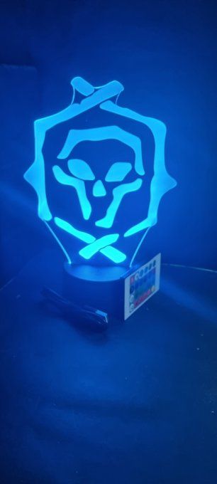 Lampe led 3D Sea of Thieves, veilleuse, idée cadeau, jeux video, geek