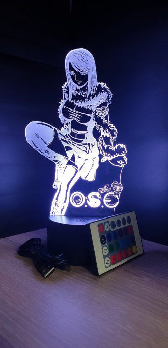 Lampe led 3D , Shiina mai, O.S.E, manga, Français ,veilleuse, chevet, déco, illusion, bureau, lumièr