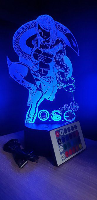 Lampe led 3D Shiina Mai serpent, O.S.E, manga, Français ,veilleuse