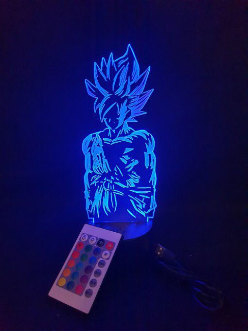 lampe-led-3d-silhouette-Songoku-super-saiyan