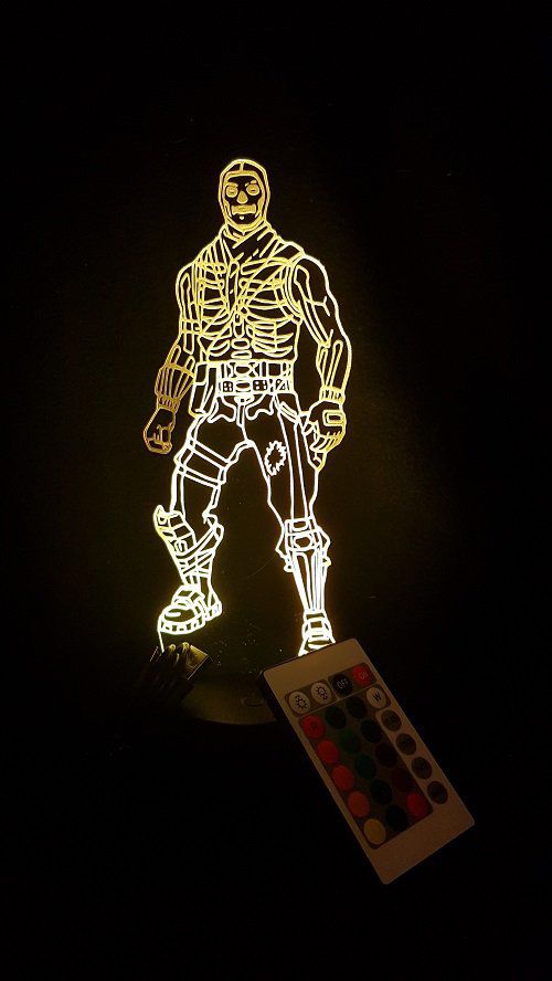 Lampe led 3D Skull Troopers, Fortnite, cadeau, jeux vidéo, geek, déco