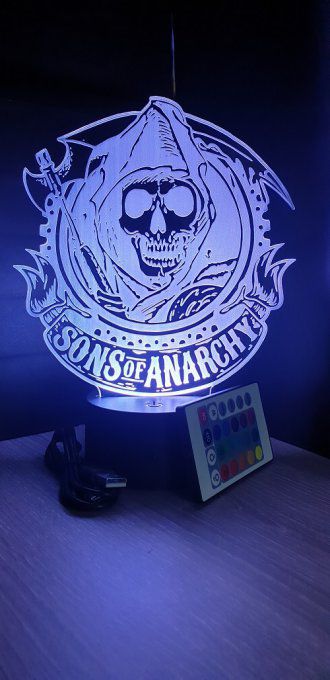 lampe-led-3D-Son's-of-Anarchy