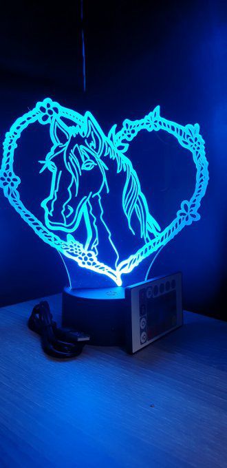 lampe-led-3d-cheval-coeur