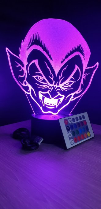 lampe-led-3d-tête-vampire