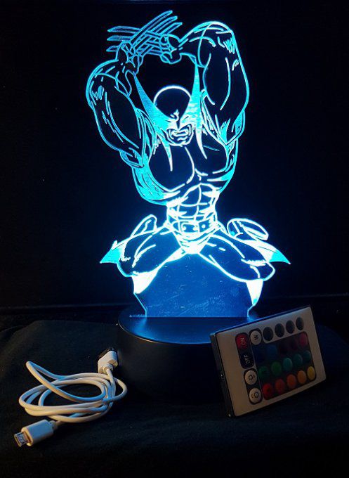 lampe-led-3d-Wolverine