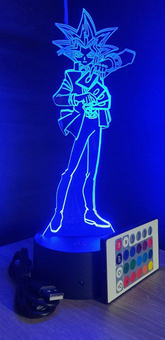 Lampe led 3D Yu-Gi-Oh, dessin animé, veilleuse, déco, chambre, illusion, chevet, cadeau