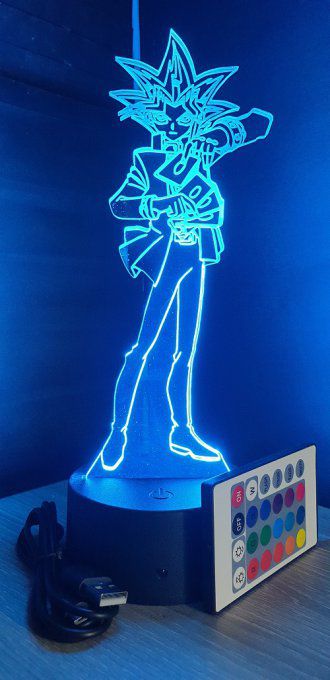 Lampe led 3D logo Yo-Gi-Oh, veilleuse, idée cadeau, dessin animé, déco