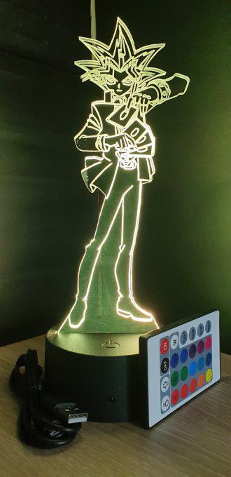 Lampe led 3D Yu-Gi-Oh , dessin animé, veilleuse, déco, chambre, illusion, chevet, cadeau