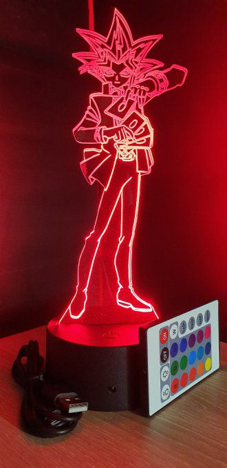 Lampe led 3D Yu-Gi-Oh, dessin animé, veilleuse, déco, chambre, illusion, chevet, cadeau