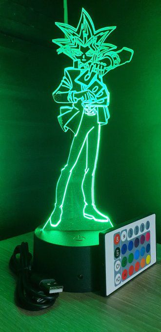 Lampe led 3D Yu-Gi-Oh, dessin animé, veilleuse, déco, chambre, illusion, chevet, cadeau