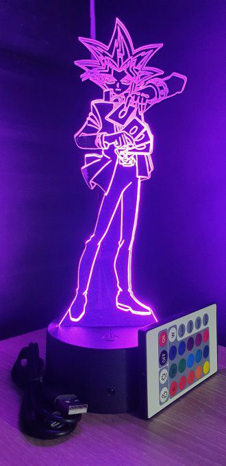 Lampe led 3D Yu-Gi-Oh, dessin animé, veilleuse, déco, chambre, illusion, chevet, cadeau