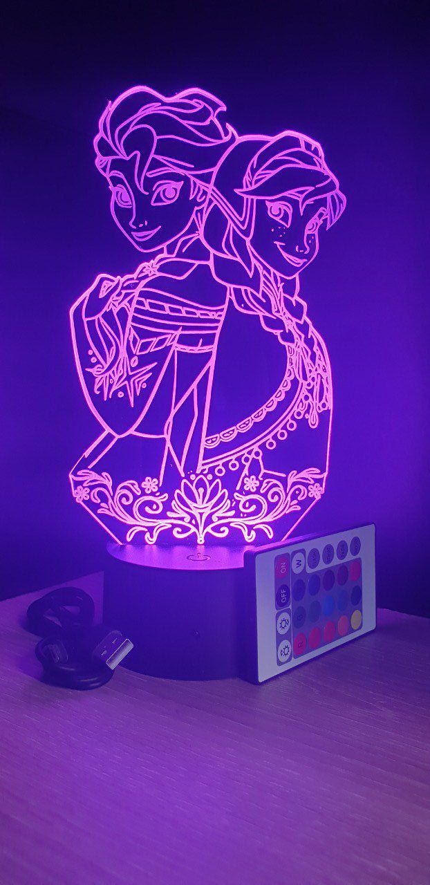 Lampe Reine Des Neiges - Lampe de Chevet La Reine Des Neiges Personnalisée  - Lampe De Chevet Disney