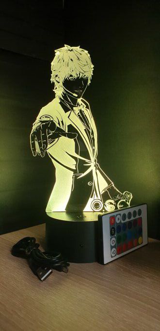 Lampe led 3D buste Shinji, O.S.E, manga, Français, illusion, lumière