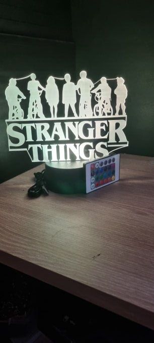 Lampe led 3D Logo Stranger Things, serie, suspense, veilleuse, déco