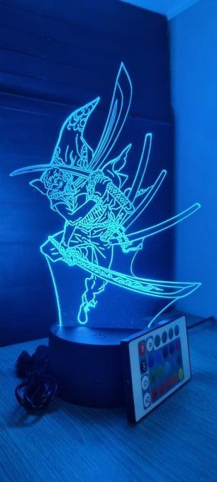 lampe-led-3d-Zorro-One-Piece